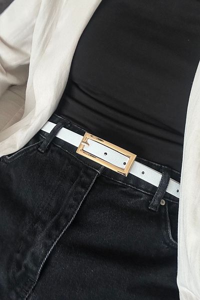 keisy Carolyn Gold Buckle Women's Belt