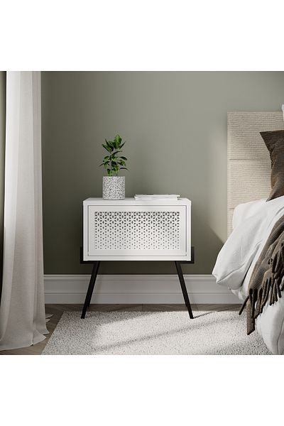 Mourah Home Naive Modern Nightstand | Storage Side Table for Bedroom & Living Room | Compact & Multi-Functional