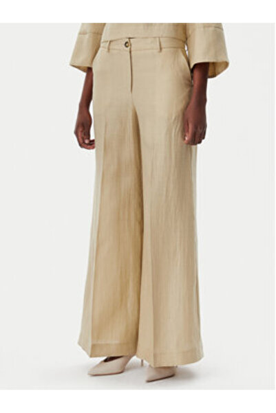 Kaos Pantaloni din material textil pentru femei RP1MR062 bej
