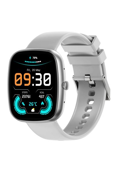 SMARTECH SmartWatch with 3 Straps: Gray, Rose, Black, Calculator, Sports Modes, Calories, Bluetooth Call, Ala