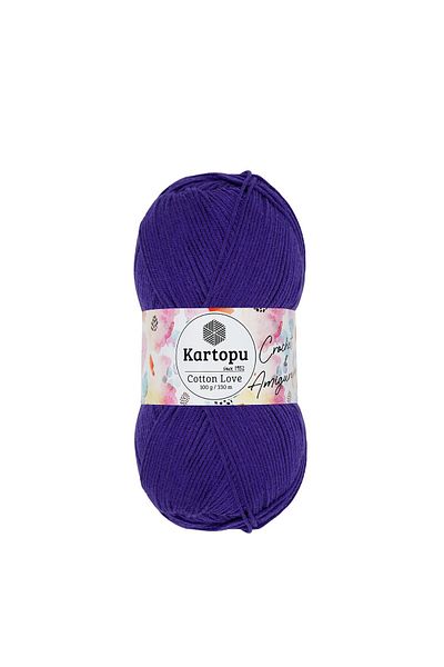 Kartopu 5 τμχ Cotton Love Cotton Πλεκτό Χέρι Σχοινί Amigurumi K720 Μωβ