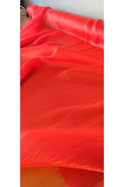 River Fabrics Janjanlı Yoryo Fabric Coral