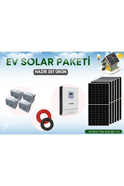 TNL 4.8kW Monokristal Güneş Enerji Seti Karavan Bahçe Yayla Villa Ev