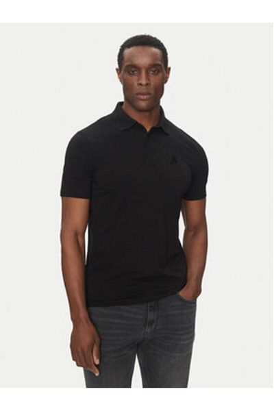 Karl Lagerfeld Men's Polo 745750 500221 Black