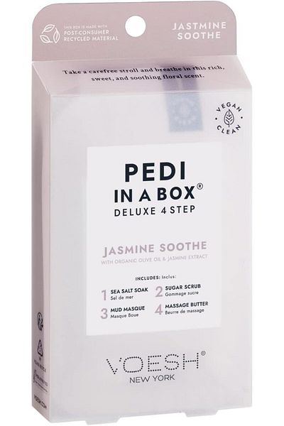 Voesh Pedi in a Box Deluxe 4 Step Pedicure Set Jasmine