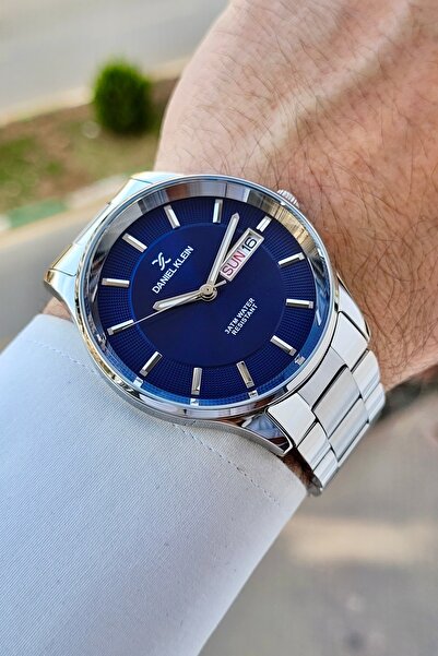 Daniel Klein Silver Lacivert Renk Erkek Kol Saati