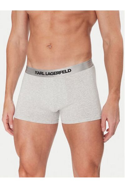 Karl Lagerfeld Men's Set of 3 pairs of boxers white KARL LAGERFELD-A1M47020 972 BLACK/WHITE/GREY