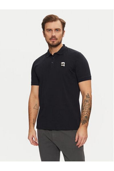 Karl Lagerfeld Polo bărbătesc 745710 551224 Albastru marin