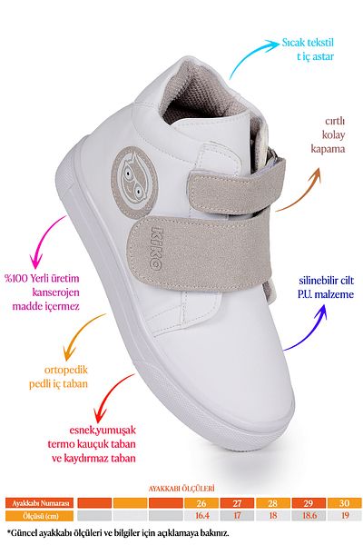 Kiko Kids Coyote Velcro Girls Daily Boat Παπούτσια