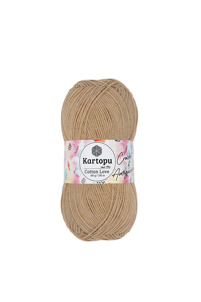 Kartopu 5 τμχ Cotton Love Βαμβακερό πλεκτό νήμα Amigurumi K837 Σιτάρι
