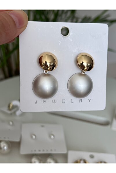 Neesh GOLD SEDEFLİ DÜĞME KÜPE