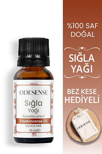 ODESENSE Sığla Uçucu Yağı 10 ml %100 Doğal Ve Saf Içerik Günlük Frankincense Yağı Damlalıklı Kapaklı Şişe