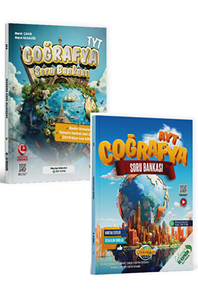 Alan Yayınları Coğrafya Gurmesi TYT AYT Coğrafya Soru Bankası Murat Çakır Murat Karagöz Seti