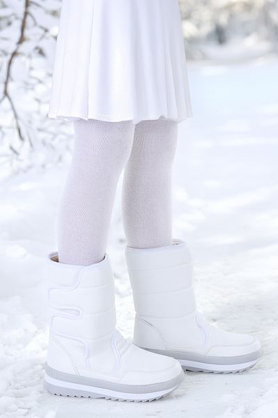 Kiko Kids Κοριτσίστικες μπότες χιονιού Riko Velcro Thermo Sole
