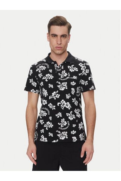 Karl Lagerfeld Men's Polo A2M46036 Black
