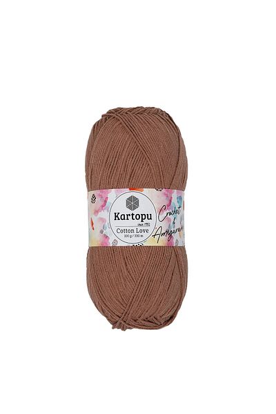Kartopu 5 τμχ Cotton Love Cotton Πλεκτό Χέρι Σχοινί Amigurumi K842 Ανοιχτό καφέ