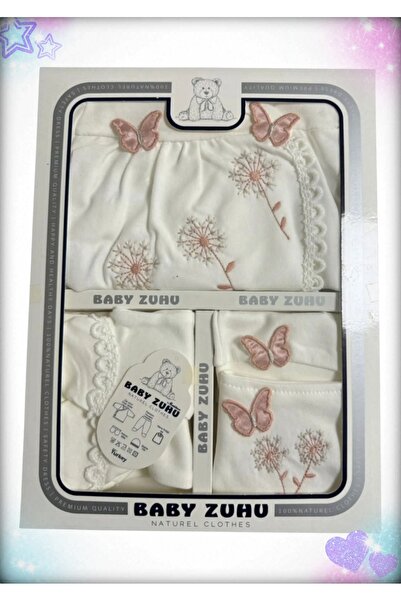 BABY ZUHU Butterfly Patterned 5 Pack Luxury Hospital Exit