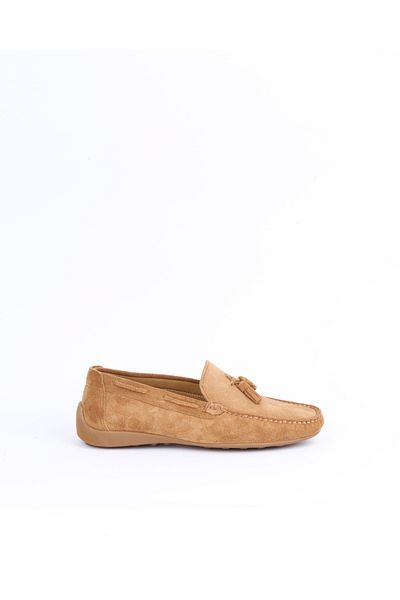 Safari Ayakkabı Lisona Men's Tasseled Genuine Leather Suede Loafer