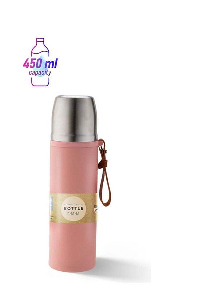 SHAHA Stainless Steel Bottle Pink/Silver
