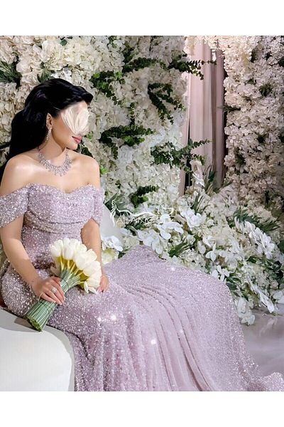 ALANOOD FASHION فستان طيف بكلفة سهرة راقي