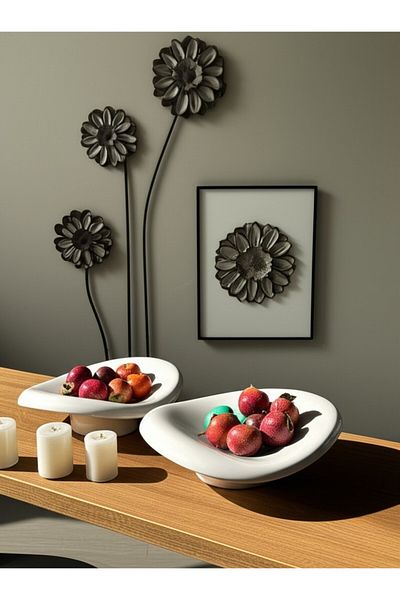 AstreHome Pure Series Ceramic Fruit Bowl-Cookie Bowl-Decorative Object-Special Presentation Bowl