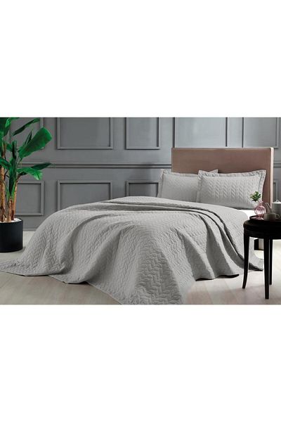 Taç Bedspread Set Glory Stone Single