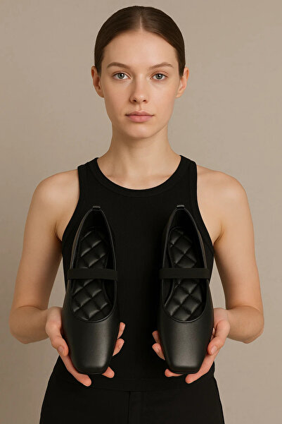 FootFrenzy Дамски еластични балетни пантофки за ежедневно носене, удобна подм...