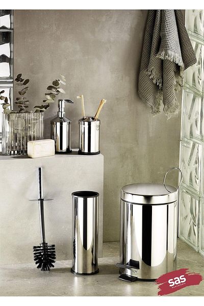 STOREMAX SRT Lt Κάδος απορριμμάτων - Βούρτσα τουαλέτας - Θήκη οδοντόβουρτσας - Δοχείο υγρού σαπουνιού FxYM 1126906