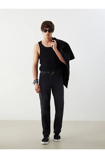 LC Waikiki Lcw Jeans Black Baggy Fit Men's Jeans Pants