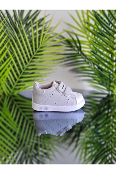 elma bebe Işıklı Ortopedik İlkadım Cırt Cırtlı Hafif Rahat Günlük Unisex Kız Erkek Çocuk Sneaker Spor Ayakkabı