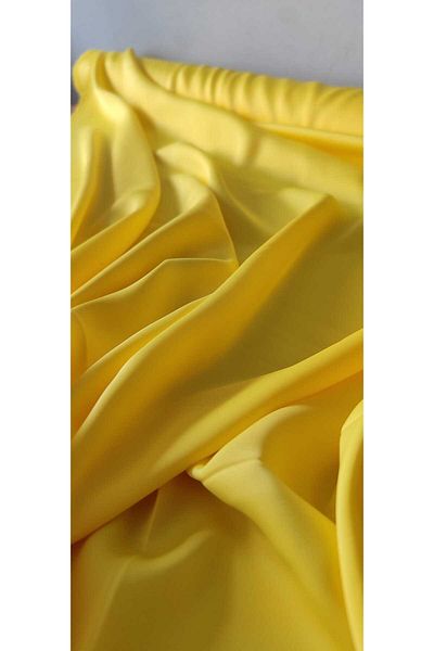River Fabrics Silk Textured Satin Yellow