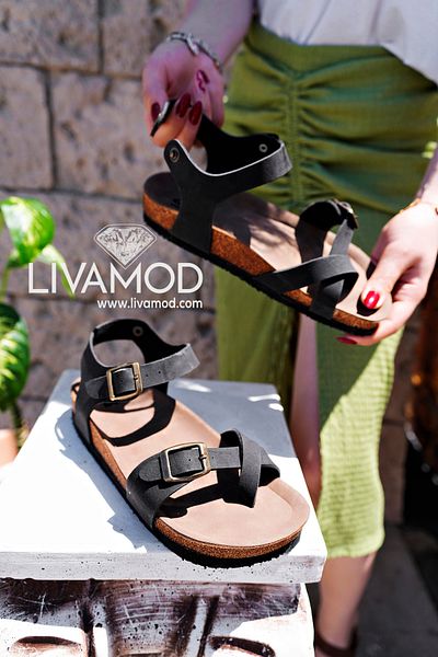 İncimoda Γυναικεία μαύρα πέδιλα Nubuck Flip Flops