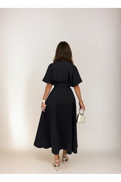MAYELN Stylish, Simple and Elegant with Silver Buckle Detailed Belt