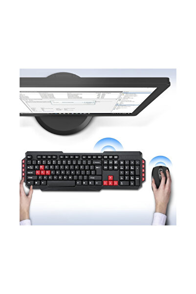 layfhex Wireless Combo Gaming Ofis Kablosuz Klavye ve Optik Fare Paketi