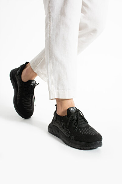 Moppy Ανδρικά Αθλητικά Παπούτσια από Μαύρο Διχτυωτό Ύφασμα - Ελαφρύ και Άνετο