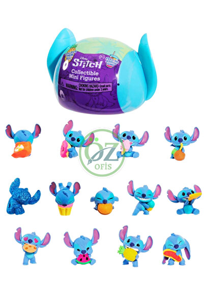 ÖZ OFİS Disney Stitch Mini Kapsül Figür Sürpriz Paket 1 Adet