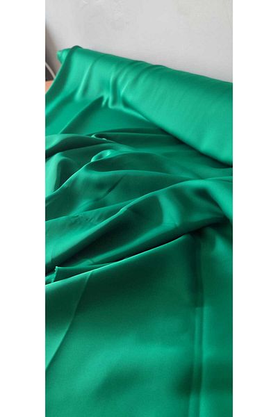 River Fabrics Silk Textured Satin Emerald