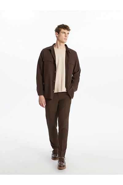 LC Waikiki Lcw Vision Brown Standard Mold Gabardine Men's Pants