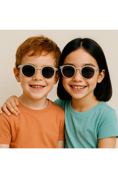 IGOR Ss292 Polarized-100% Uv Protection Children's Sunglasses Transparent-Black