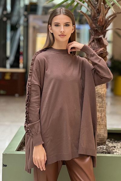 Ghisa Frilly Sleeve Knitwear Tunic
