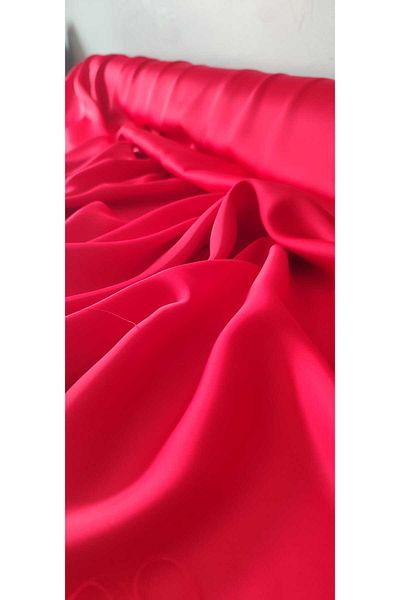 River Fabrics Silk Textured Satin Red