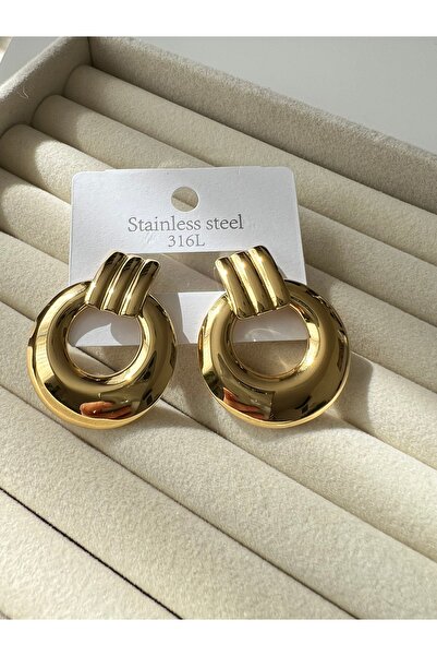 Neesh ÇELİK GOLD VİNTAGE KÜPE