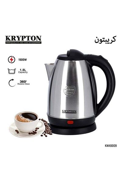 KRYPTON 1.8l Electric Kettle | Auto Cut-off | 360° Base | Overheat & Dry Boil Protection