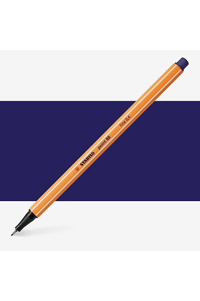 Stabilo Point 88 Fineliner Pen 0.4mm Thin Felt Tip Pen Midnight Blue