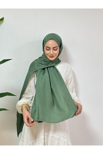Pull Scarfs Menkaure Pattern - Mildew Green