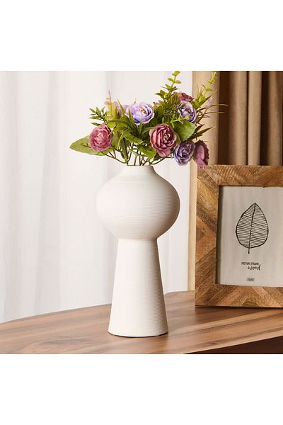 MİEN Mien Paola Vase - White - 25X12 cm