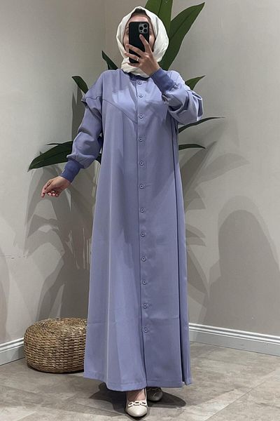 Invee İnvee Ribbed Stitching Detail Shirt Dress