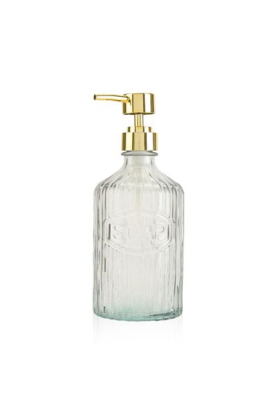 ASPARTAM Soap Glass Liquid Soap Dispenser - - 18X9 cm