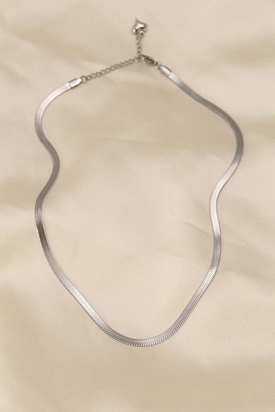 Clariss 45 Cm Italian Chain Model 316l Steel Silver Women's Necklace