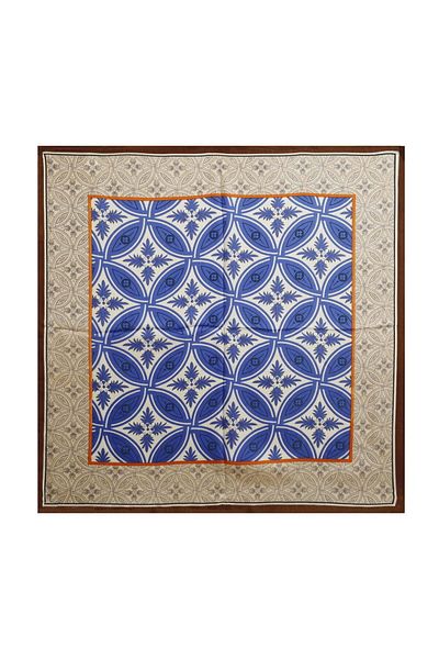 Intisimo Eșarfă la modă pentru femei, 70x70 cm, albastru/maro